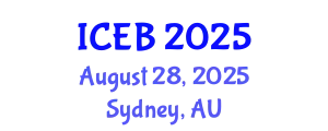International Conference on Ecosystems and Biodiversity (ICEB) August 28, 2025 - Sydney, Australia