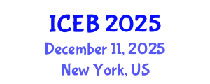 International Conference on Ecosystems and Biodiversity (ICEB) December 11, 2025 - New York, United States