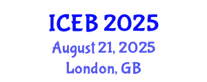 International Conference on Ecosystems and Biodiversity (ICEB) August 21, 2025 - London, United Kingdom