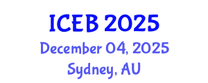 International Conference on Ecosystems and Biodiversity (ICEB) December 04, 2025 - Sydney, Australia