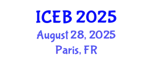 International Conference on Ecosystems and Biodiversity (ICEB) August 28, 2025 - Paris, France