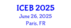 International Conference on Ecosystems and Biodiversity (ICEB) June 26, 2025 - Paris, France