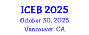 International Conference on Ecosystems and Biodiversity (ICEB) October 30, 2025 - Vancouver, Canada
