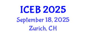 International Conference on Ecosystems and Biodiversity (ICEB) September 18, 2025 - Zurich, Switzerland