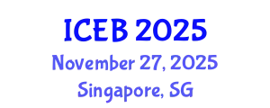 International Conference on Ecosystems and Biodiversity (ICEB) November 27, 2025 - Singapore, Singapore