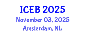 International Conference on Ecosystems and Biodiversity (ICEB) November 03, 2025 - Amsterdam, Netherlands