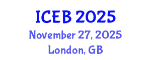 International Conference on Ecosystems and Biodiversity (ICEB) November 27, 2025 - London, United Kingdom