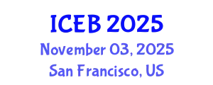 International Conference on Ecosystems and Biodiversity (ICEB) November 03, 2025 - San Francisco, United States