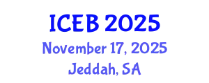 International Conference on Ecosystems and Biodiversity (ICEB) November 17, 2025 - Jeddah, Saudi Arabia