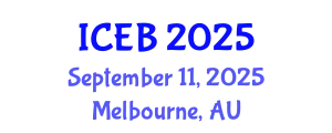 International Conference on Ecosystems and Biodiversity (ICEB) September 11, 2025 - Melbourne, Australia