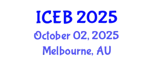 International Conference on Ecosystems and Biodiversity (ICEB) October 02, 2025 - Melbourne, Australia