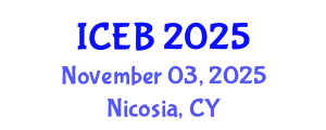International Conference on Ecosystems and Biodiversity (ICEB) November 03, 2025 - Nicosia, Cyprus