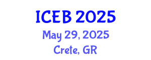 International Conference on Ecosystems and Biodiversity (ICEB) May 29, 2025 - Crete, Greece