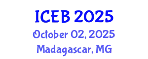 International Conference on Ecosystems and Biodiversity (ICEB) October 02, 2025 - Madagascar, Madagascar
