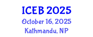 International Conference on Ecosystems and Biodiversity (ICEB) October 16, 2025 - Kathmandu, Nepal