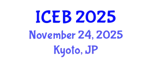 International Conference on Ecosystems and Biodiversity (ICEB) November 24, 2025 - Kyoto, Japan