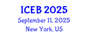 International Conference on Ecosystems and Biodiversity (ICEB) September 11, 2025 - New York, United States