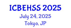 International Conference on Business, Economics, Humanities and Social Sciences (ICBEHSS) July 24, 2025 - Tokyo, Japan