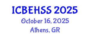International Conference on Business, Economics, Humanities and Social Sciences (ICBEHSS) October 16, 2025 - Athens, Greece