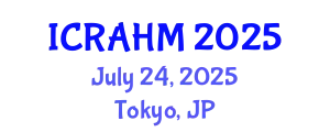 International Conference on Risk Analysis and Hazard Mitigation (ICRAHM) July 24, 2025 - Tokyo, Japan