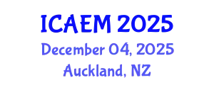 International Conference on Advanced Engineering Materials (ICAEM) December 04, 2025 - Auckland, New Zealand