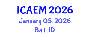 International Conference on Advanced Engineering Materials (ICAEM) January 05, 2026 - Bali, Indonesia