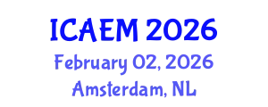 International Conference on Advanced Engineering Materials (ICAEM) February 02, 2026 - Amsterdam, Netherlands