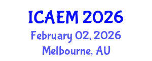 International Conference on Advanced Engineering Materials (ICAEM) February 02, 2026 - Melbourne, Australia