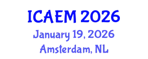 International Conference on Advanced Engineering Materials (ICAEM) January 19, 2026 - Amsterdam, Netherlands