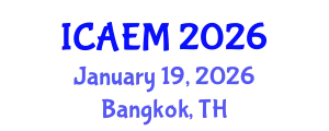 International Conference on Advanced Engineering Materials (ICAEM) January 19, 2026 - Bangkok, Thailand