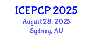 International Conference on Environmental Pollution Control and Prevention (ICEPCP) August 28, 2025 - Sydney, Australia