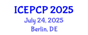 International Conference on Environmental Pollution Control and Prevention (ICEPCP) July 24, 2025 - Berlin, Germany