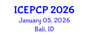 International Conference on Environmental Pollution Control and Prevention (ICEPCP) January 05, 2026 - Bali, Indonesia