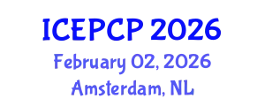 International Conference on Environmental Pollution Control and Prevention (ICEPCP) February 02, 2026 - Amsterdam, Netherlands