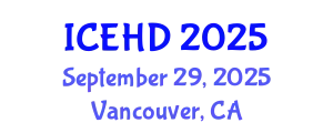 International Conference on Education and Human Development (ICEHD) September 29, 2025 - Vancouver, Canada