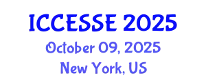 International Conference on Computer, Electrical and Systems Sciences, and Engineering (ICCESSE) October 09, 2025 - New York, United States
