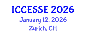 International Conference on Computer, Electrical and Systems Sciences, and Engineering (ICCESSE) January 12, 2026 - Zurich, Switzerland