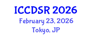 International Conference on Control, Dynamic Systems, and Robotics (ICCDSR) February 23, 2026 - Tokyo, Japan