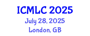 International Conference on Machine Learning and Cybernetics (ICMLC) July 28, 2025 - London, United Kingdom