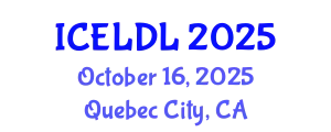 International Conference on E-Learning and Distance Learning (ICELDL) October 16, 2025 - Quebec City, Canada