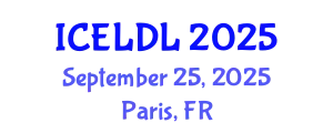 International Conference on E-Learning and Distance Learning (ICELDL) September 25, 2025 - Paris, France