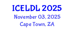 International Conference on E-Learning and Distance Learning (ICELDL) November 03, 2025 - Cape Town, South Africa