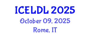 International Conference on E-Learning and Distance Learning (ICELDL) October 09, 2025 - Rome, Italy