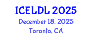 International Conference on E-Learning and Distance Learning (ICELDL) December 18, 2025 - Toronto, Canada