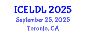International Conference on E-Learning and Distance Learning (ICELDL) September 25, 2025 - Toronto, Canada