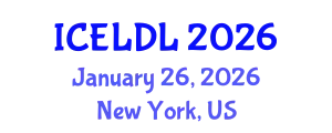 International Conference on E-Learning and Distance Learning (ICELDL) January 26, 2026 - New York, United States