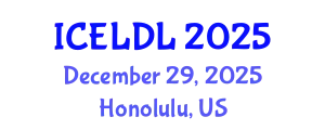 International Conference on E-Learning and Distance Learning (ICELDL) December 29, 2025 - Honolulu, United States