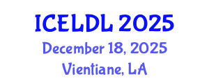 International Conference on E-Learning and Distance Learning (ICELDL) December 18, 2025 - Vientiane, Laos