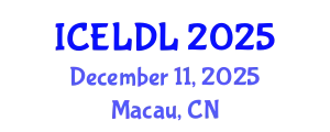 International Conference on E-Learning and Distance Learning (ICELDL) December 11, 2025 - Macau, China