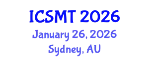 International Conference on Social Media and Technology (ICSMT) January 26, 2026 - Sydney, Australia